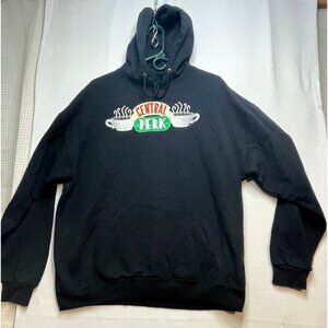 Friends Central Perk hoodie sweater mens XL Tv Series black